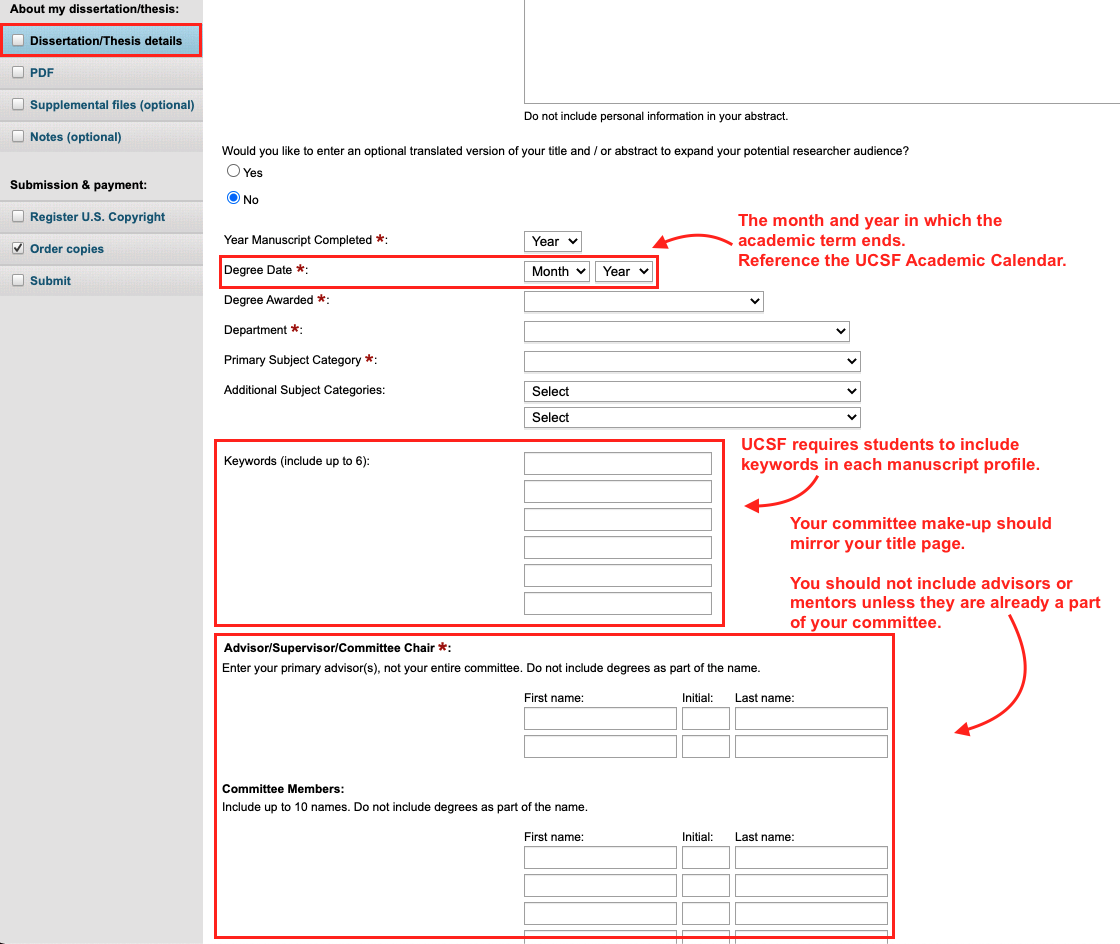 proquest thesis publication